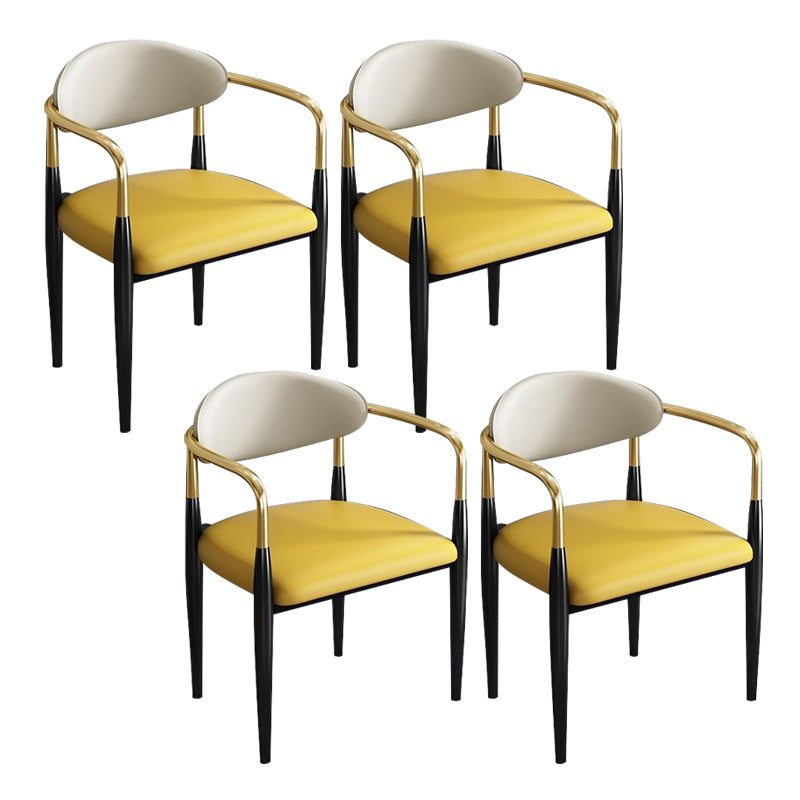 Zeitgenössischer Küchen -Esstuhl schwarze Beine gepolsterter Armstuhl