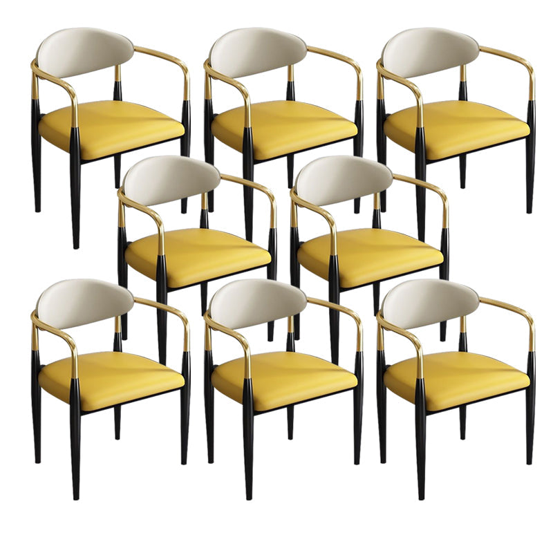 Zeitgenössischer Küchen -Esstuhl schwarze Beine gepolsterter Armstuhl