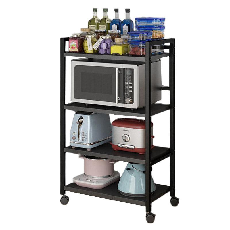 ダイニングルームメタル準備テーブルオープンストレージ長方形の準備テーブル