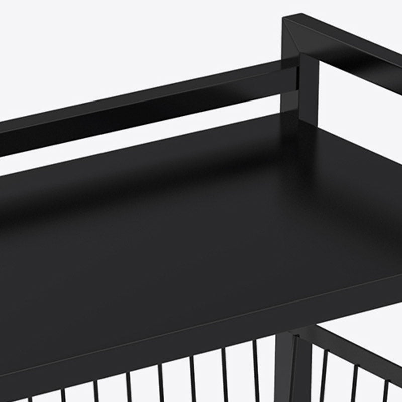 ダイニングルームメタル準備テーブルオープンストレージ長方形の準備テーブル