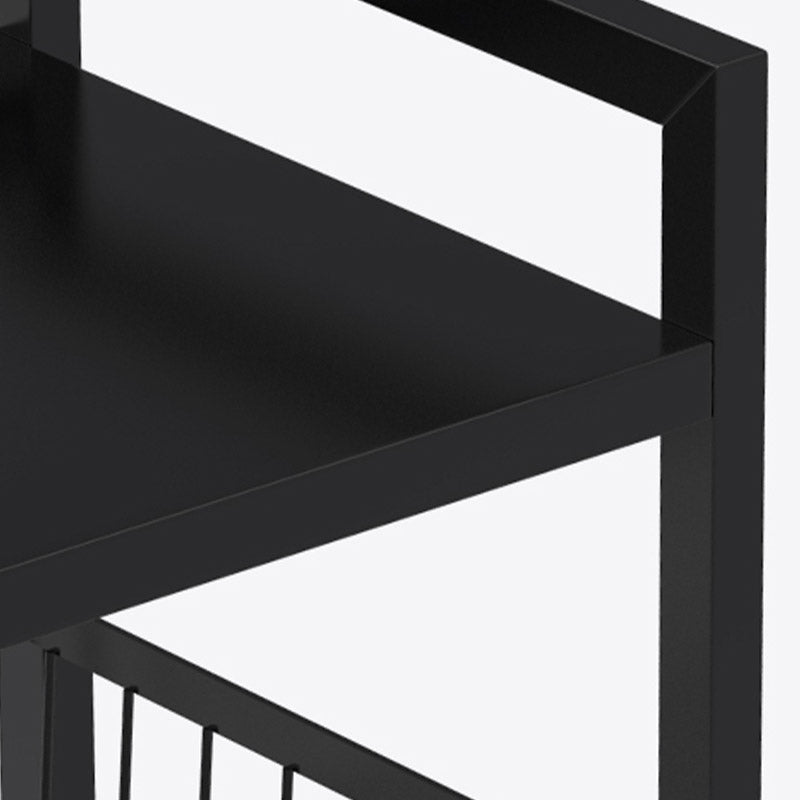 ダイニングルームメタル準備テーブルオープンストレージ長方形の準備テーブル