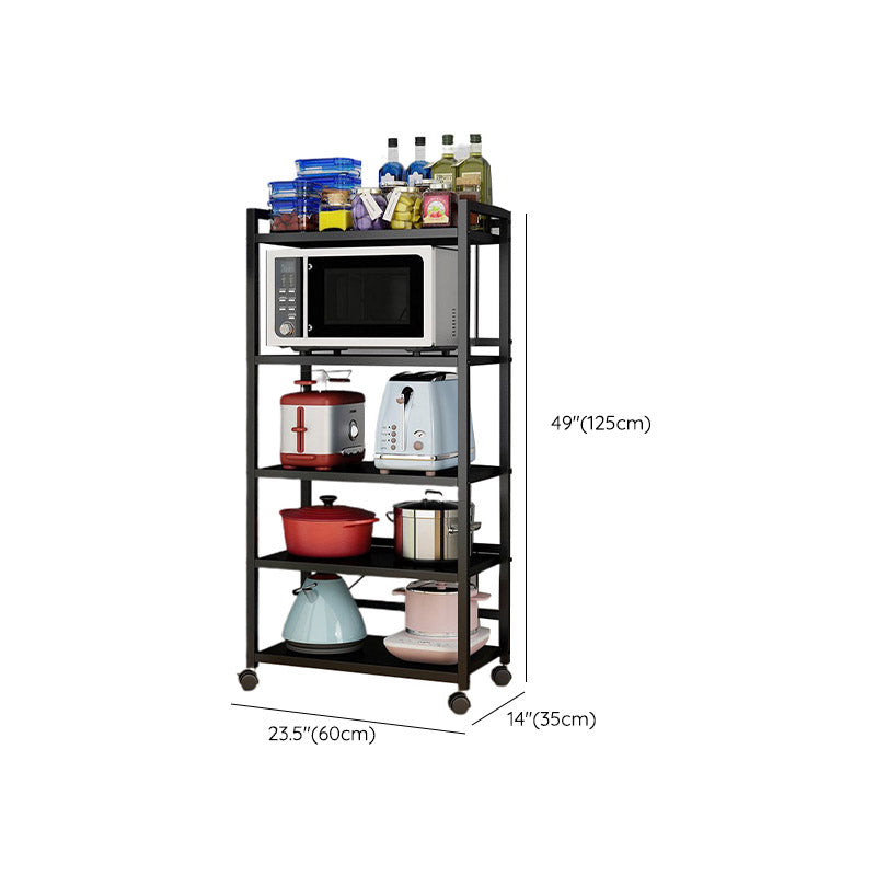 ダイニングルームメタル準備テーブルオープンストレージ長方形の準備テーブル