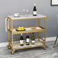 Marble Home Dining Kitchen Trolley Rectangular Prep Table with Towel Rack Clearhalo 'furn' 'furn_kitchen_islands_carts' 'Furniture' 'Kitchen & Dining Furniture' 'Kitchen Islands & Carts' 'kitchen_islands_carts' 6663080