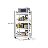 Mesa moderna de la isla de cocina de metal mesa de preparación de almacenamiento abierta en blanco