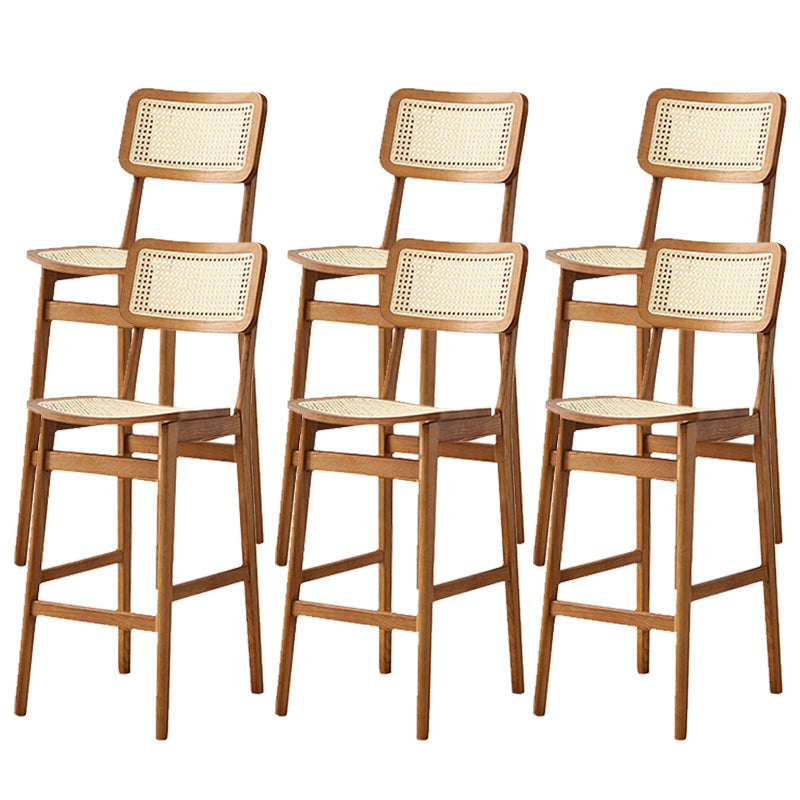 Modern Style Bar Stool Solid Wood Counter Stool for Living Room