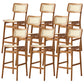Modern Style Bar Stool Solid Wood Counter Stool for Living Room