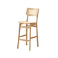 Modern Style Bar Stool Solid Wood Counter Stool for Living Room