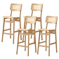 Modern Style Bar Stool Solid Wood Counter Stool for Living Room