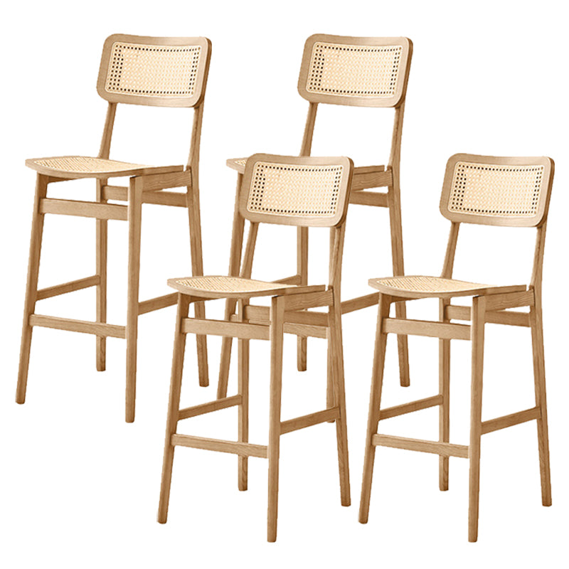 Modern Style Bar Stool Solid Wood Counter Stool for Living Room