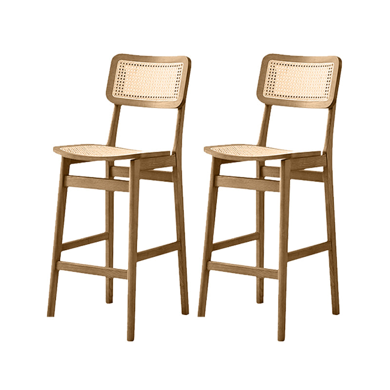Modern Style Bar Stool Solid Wood Counter Stool for Living Room
