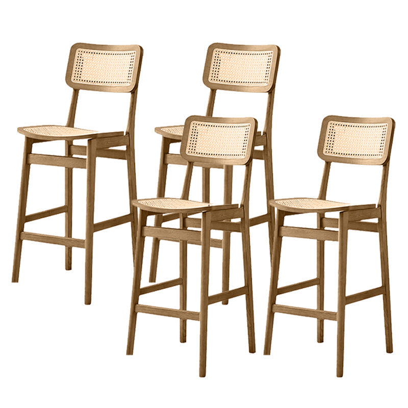 Modern Style Bar Stool Solid Wood Counter Stool for Living Room
