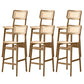 Modern Style Bar Stool Solid Wood Counter Stool for Living Room