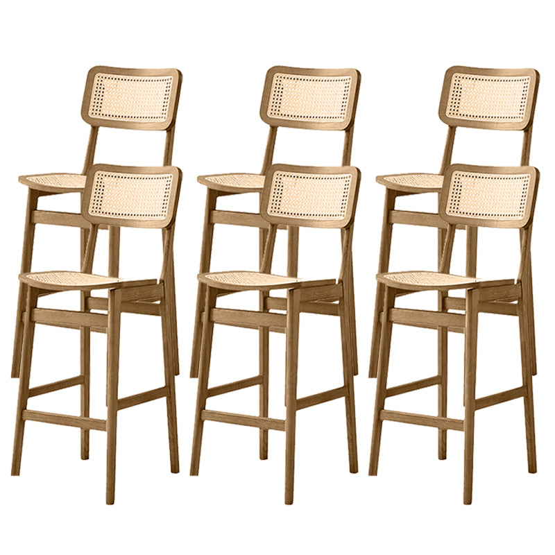Modern Style Bar Stool Solid Wood Counter Stool for Living Room