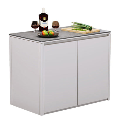 Maison de cuisine à manger table îlot d'îlot de cuisine rectangulaire moderne