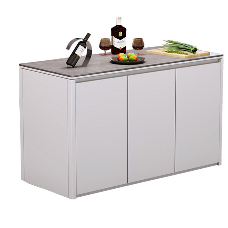 Maison de cuisine à manger table îlot d'îlot de cuisine rectangulaire moderne