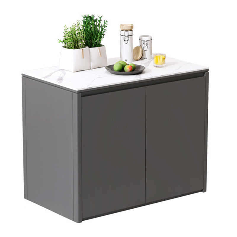 Maison de cuisine à manger table îlot d'îlot de cuisine rectangulaire moderne