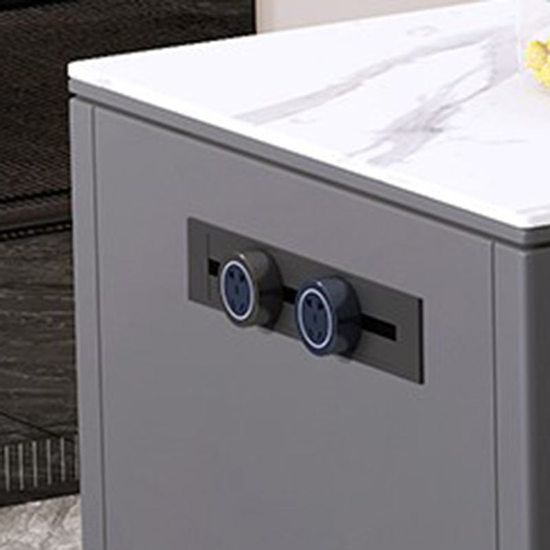 Maison de cuisine à manger table îlot d'îlot de cuisine rectangulaire moderne