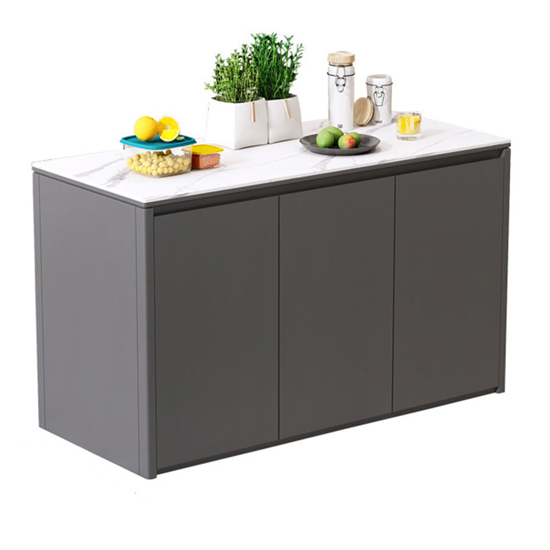 Maison de cuisine à manger table îlot d'îlot de cuisine rectangulaire moderne