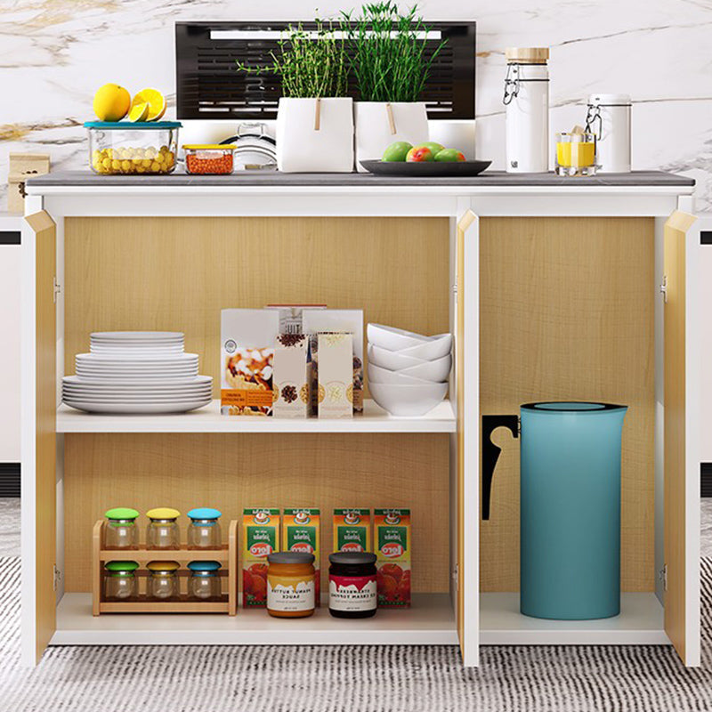 Maison de cuisine à manger table îlot d'îlot de cuisine rectangulaire moderne