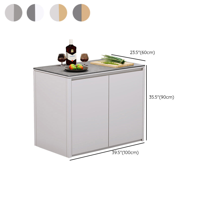 Maison de cuisine à manger table îlot d'îlot de cuisine rectangulaire moderne