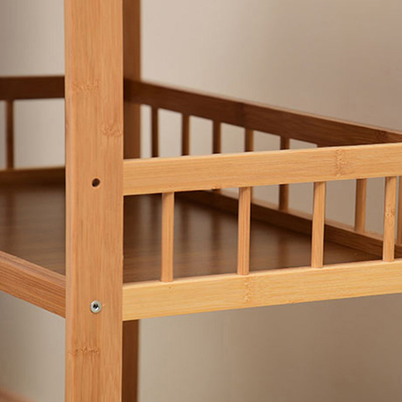 Rolling Kitchen Trolley Rectangular Bamboo Wooden Prep Table Clearhalo 'furn' 'furn_kitchen_islands_carts' 'Furniture' 'Kitchen & Dining Furniture' 'Kitchen Islands & Carts' 'kitchen_islands_carts' 6663200