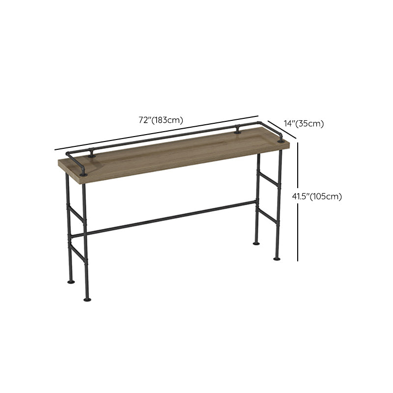Moderne 1/3/4-delige bartafelset, rechthoekige grenenhouten aanrechttafel met hoge krukken