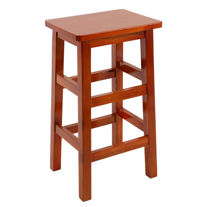 Solid Wood Bar Stool Counter Armless Backless Stool for Living Room Clearhalo 'Bar Furniture' 'Bar Stools' 'bar_stools' 'furn' 'furn_bar_stools' 'Furniture' 'Kitchen & Dining Furniture' 6663326