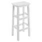 Solid Wood Bar Stool Counter Armless Backless Stool for Living Room White 1 Piece Bar Stool(31"H) Clearhalo 'Bar Furniture' 'Bar Stools' 'bar_stools' 'furn' 'furn_bar_stools' 'Furniture' 'Kitchen & Dining Furniture' 6663349