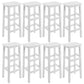 Solid Wood Bar Stool Counter Armless Backless Stool for Living Room White 8 Piece Set Bar Stool(31"H) Clearhalo 'Bar Furniture' 'Bar Stools' 'bar_stools' 'furn' 'furn_bar_stools' 'Furniture' 'Kitchen & Dining Furniture' 6663353