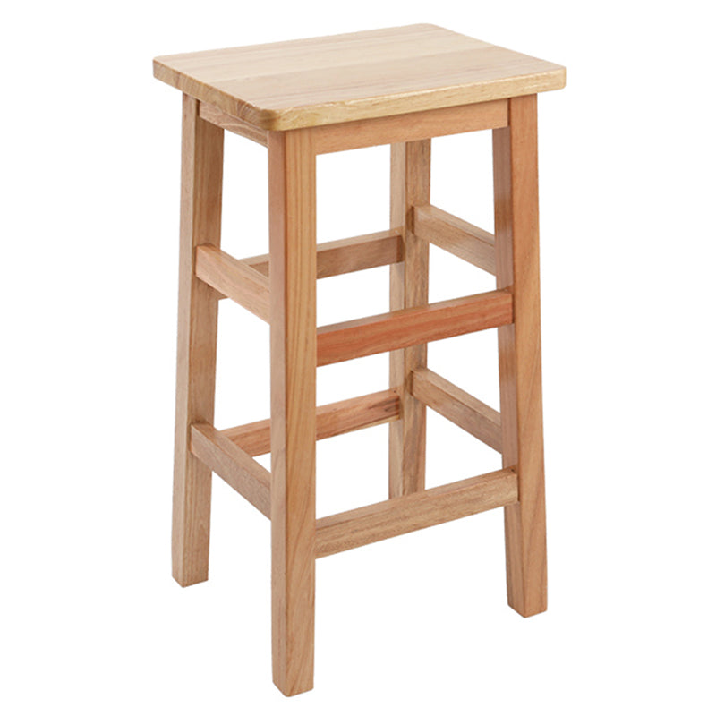 Solid Wood Bar Stool Counter Armless Backless Stool for Living Room Wood 1 Piece Counter Stool (23.5"H) Clearhalo 'Bar Furniture' 'Bar Stools' 'bar_stools' 'furn' 'furn_bar_stools' 'Furniture' 'Kitchen & Dining Furniture' 6663354