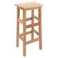 Solid Wood Bar Stool Counter Armless Backless Stool for Living Room Wood 1 Piece Bar Stool(31"H) Clearhalo 'Bar Furniture' 'Bar Stools' 'bar_stools' 'furn' 'furn_bar_stools' 'Furniture' 'Kitchen & Dining Furniture' 6663364
