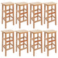 Solid Wood Bar Stool Counter Armless Backless Stool for Living Room Wood 8 Piece Set Bar Stool(31"H) Clearhalo 'Bar Furniture' 'Bar Stools' 'bar_stools' 'furn' 'furn_bar_stools' 'Furniture' 'Kitchen & Dining Furniture' 6663368