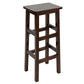 Solid Wood Bar Stool Counter Armless Backless Stool for Living Room Nut-Brown 1 Piece Bar Stool(31"H) Clearhalo 'Bar Furniture' 'Bar Stools' 'bar_stools' 'furn' 'furn_bar_stools' 'Furniture' 'Kitchen & Dining Furniture' 6663394