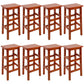 Solid Wood Bar Stool Counter Armless Backless Stool for Living Room Medium Wood 8 Piece Set Bar Stool(28"H) Clearhalo 'Bar Furniture' 'Bar Stools' 'bar_stools' 'furn' 'furn_bar_stools' 'Furniture' 'Kitchen & Dining Furniture' 6663406