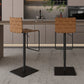 Industrial Leather Bar Stool Backrest Adjustable Counter Stool for Living Room Clearhalo 'Bar Furniture' 'Bar Stools' 'bar_stools' 'furn' 'furn_bar_stools' 'Furniture' 'Kitchen & Dining Furniture' 6663414