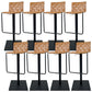 Industrial Leather Bar Stool Backrest Adjustable Counter Stool for Living Room Light Brown 8 Piece Set Clearhalo 'Bar Furniture' 'Bar Stools' 'bar_stools' 'furn' 'furn_bar_stools' 'Furniture' 'Kitchen & Dining Furniture' 6663450
