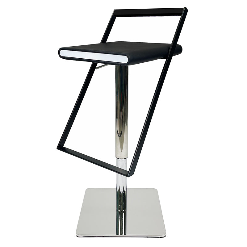 Tabouret de bar en cuir tabouret de comptoir industriel pour le salon