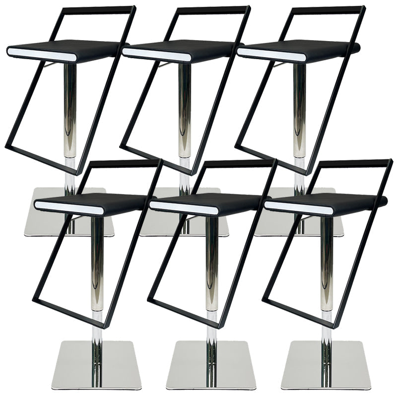 Tabouret de bar en cuir tabouret de comptoir industriel pour le salon