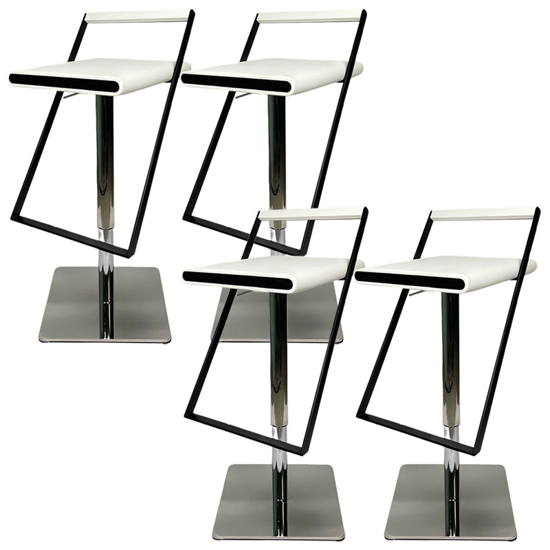 Tabouret de bar en cuir tabouret de comptoir industriel pour le salon