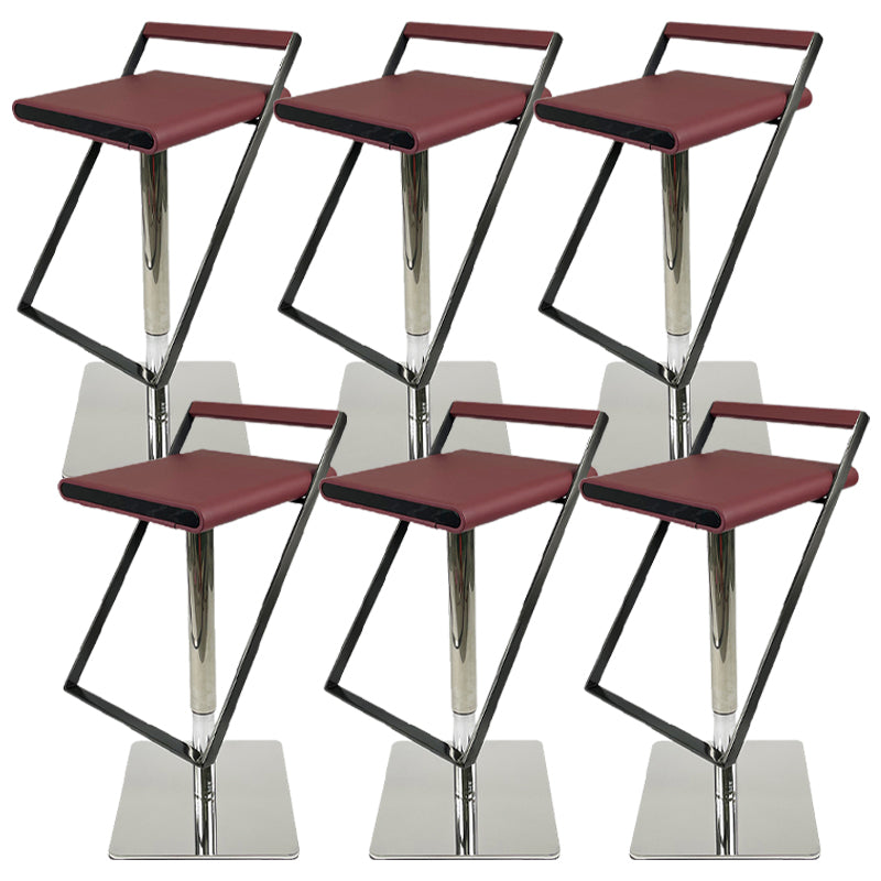 Tabouret de bar en cuir tabouret de comptoir industriel pour le salon