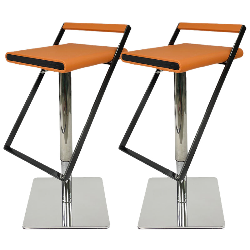 Tabouret de bar en cuir tabouret de comptoir industriel pour le salon