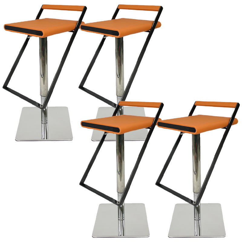 Tabouret de bar en cuir tabouret de comptoir industriel pour le salon