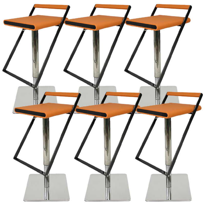 Tabouret de bar en cuir tabouret de comptoir industriel pour le salon