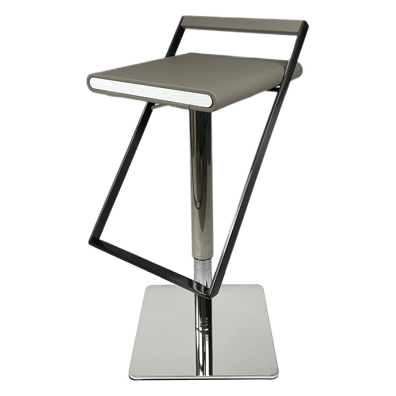 Tabouret de bar en cuir tabouret de comptoir industriel pour le salon