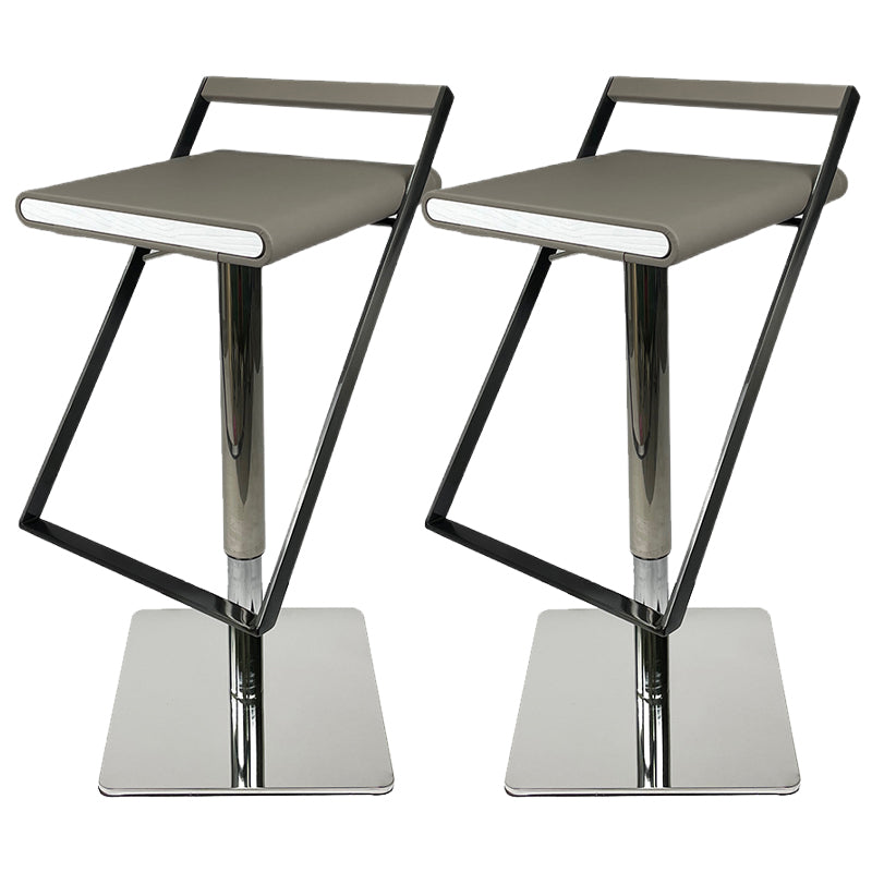 Tabouret de bar en cuir tabouret de comptoir industriel pour le salon