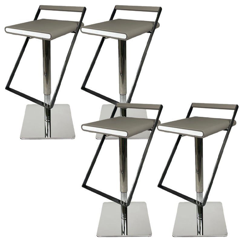 Tabouret de bar en cuir tabouret de comptoir industriel pour le salon