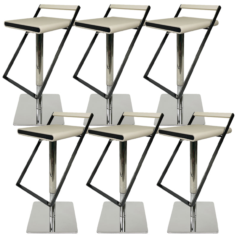 Tabouret de bar en cuir tabouret de comptoir industriel pour le salon