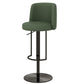 Adjustable Height Bar Stool Leather Backrest Counter Stool for Bristol Black Green 1 Piece Clearhalo 'Bar Furniture' 'Bar Stools' 'bar_stools' 'furn' 'furn_bar_stools' 'Furniture' 'Kitchen & Dining Furniture' 6663574