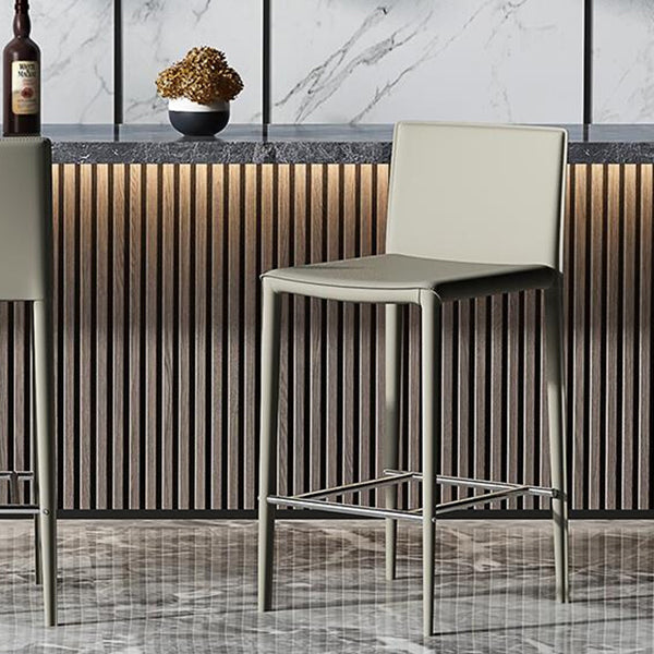 Taburete de cuero moderno taburete de altura de mostrador para Bristol