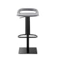 Industrial Leather Bar Stool Backrest Adjustable Counter Stool for Bristol